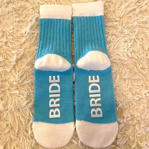 Something Blue Bride winter socks